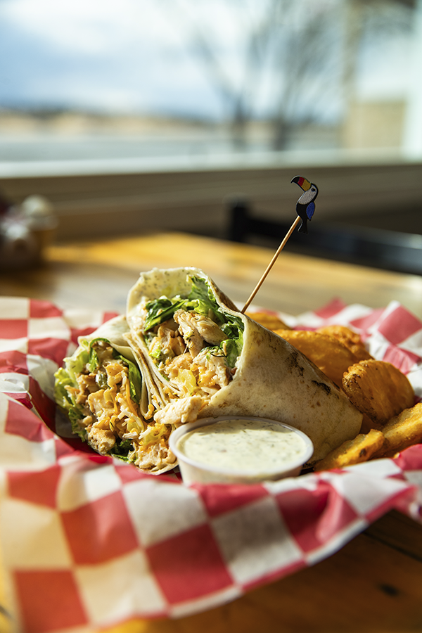 The Chickle Wrap With Dill Pickle Aioli