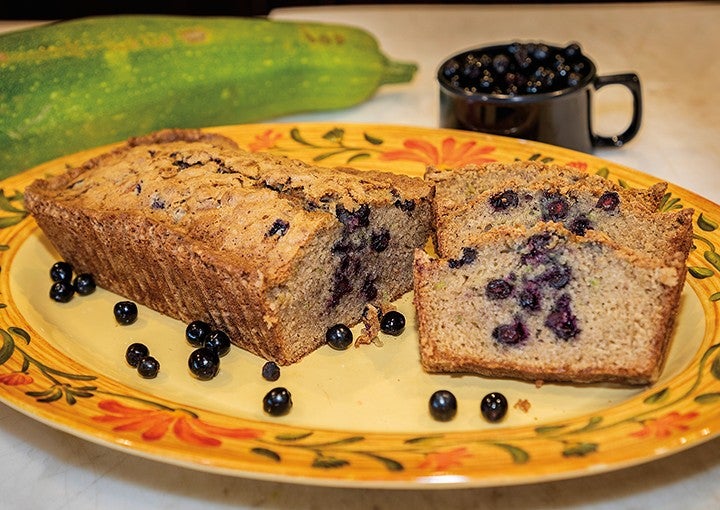 Local Aronia Berry Zucchini Bread (Gluten Free)