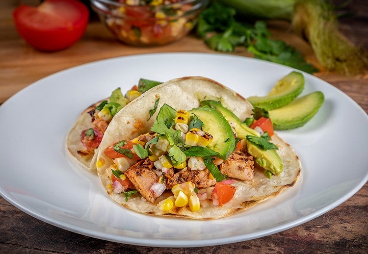 Smoky Pork Tenderloin Tacos with Grilled Corn Salsa