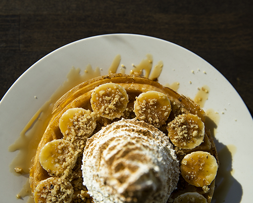 banana nut waffle