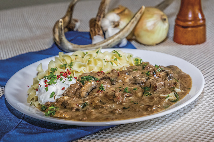 Venison Stroganoff