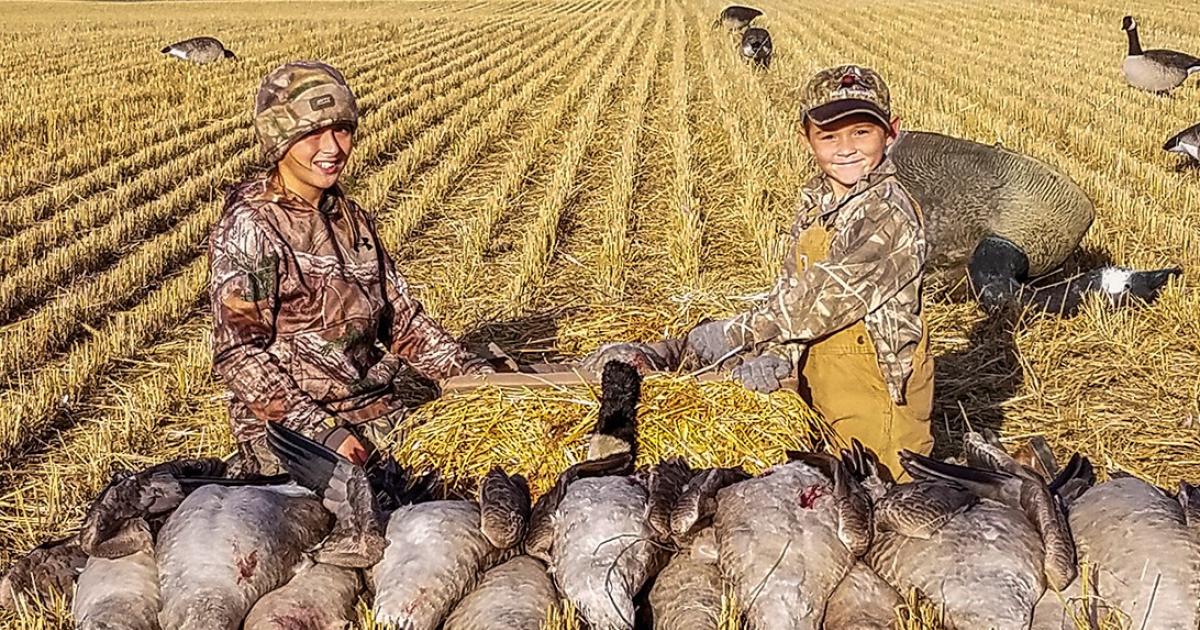 Waterfowl hunting is a favorite Sieg family activity, including for their beloved 12-year-old black lab, Bandit. Courtesy photos