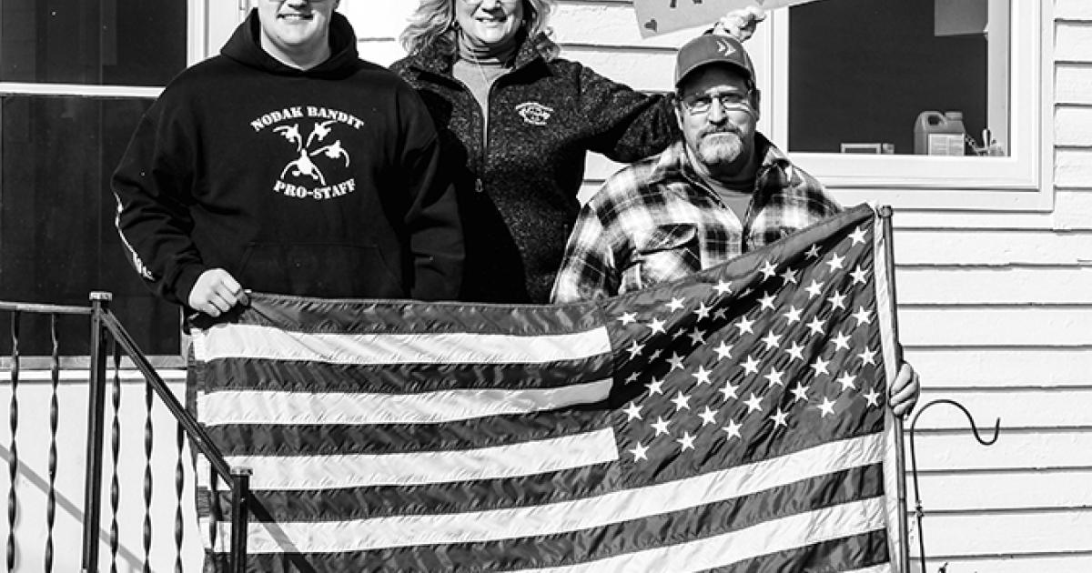 The Craig and Mary Stockeland family, rural Cooperstown.