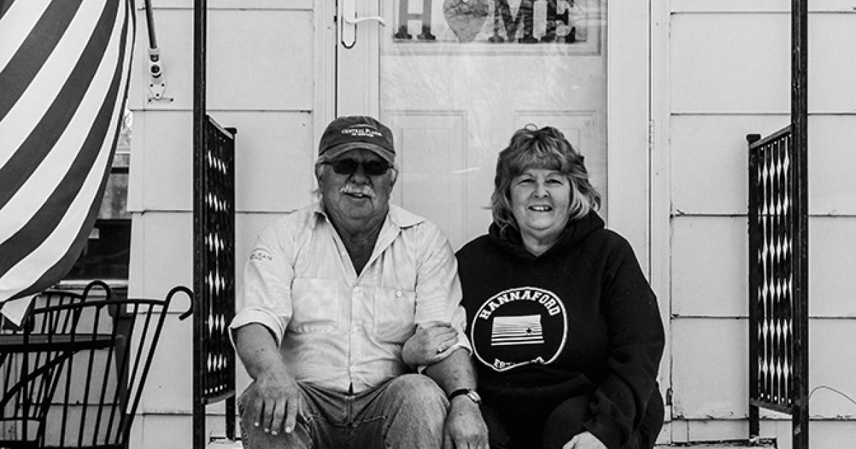 Hannaford Mayor Debbie Dahl and her husband, Alton.