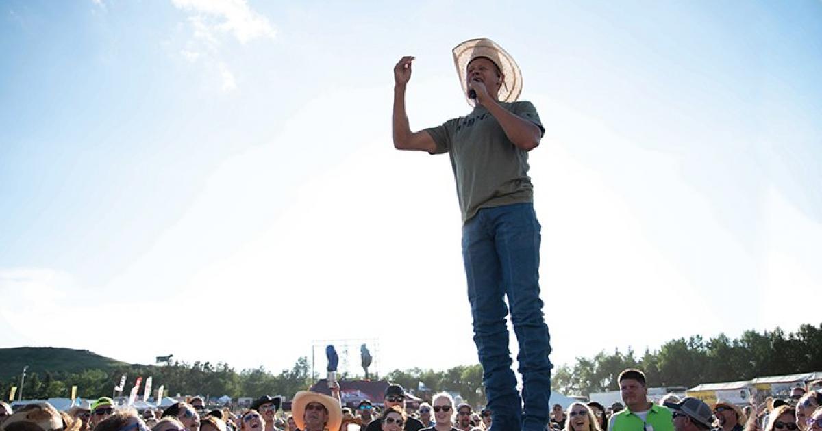 Neal McCoy performs for a daytime crowd at ND Country Fest 2018. Courtesy photo