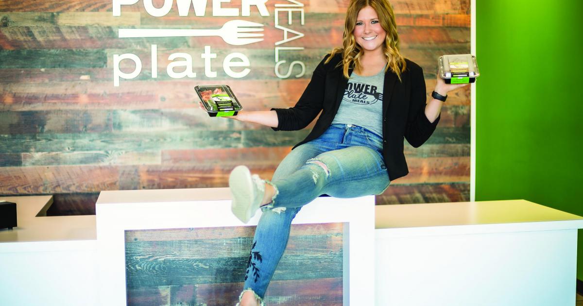 Haylee Houkom, along with her husband, Seth, owns and operates the growing, popular Power Plate Meals, which currently has five North Dakota locations, and one in Minnesota. PHOTO COURTESY UND ALUMNI ASSOCIATION