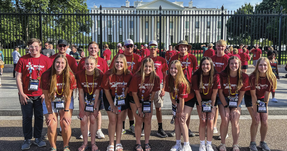 North Dakota’s Youth Tour delegation visits the White House.