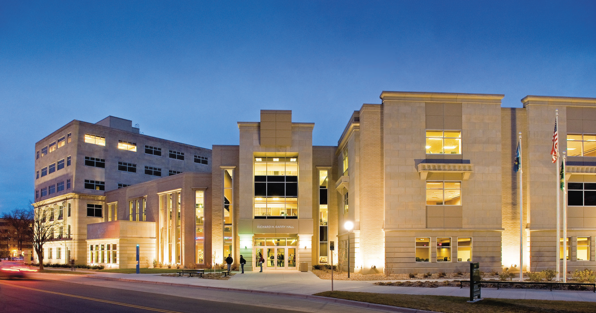 The Quentin Burdick Center for Cooperatives is headquartered in North Dakota State University’s Barry Hall in downtown Fargo. Photo courtesy NDSU