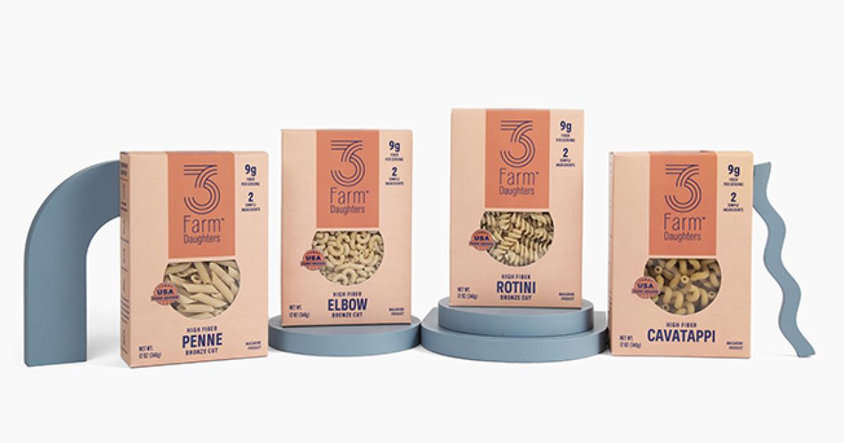 3 farm daughters pasta packaging