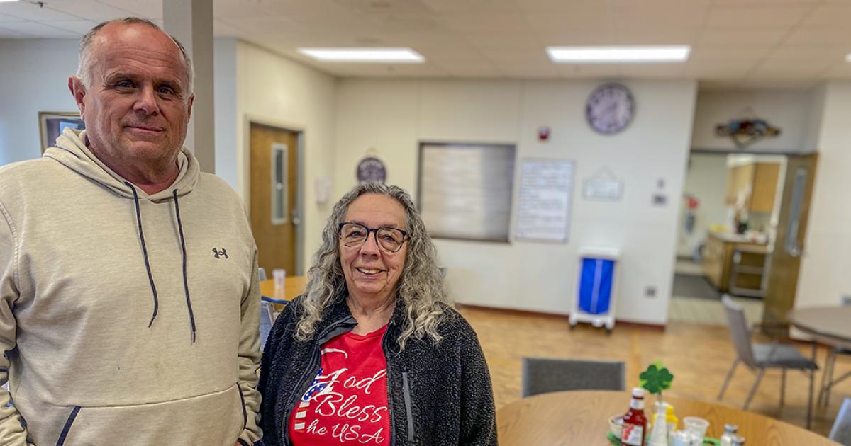 Mott Mayor Troy Mosbrucker and MHCC President Linda Lindemann