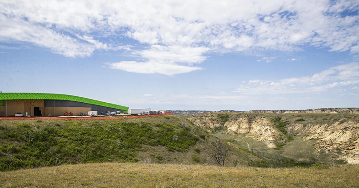 The construction of the Theodore Roosevelt Presidential Library in Medor
