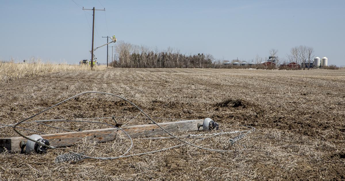 down power line