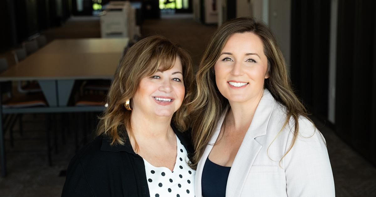 Clarice Kesler, left, and Hope Sisk