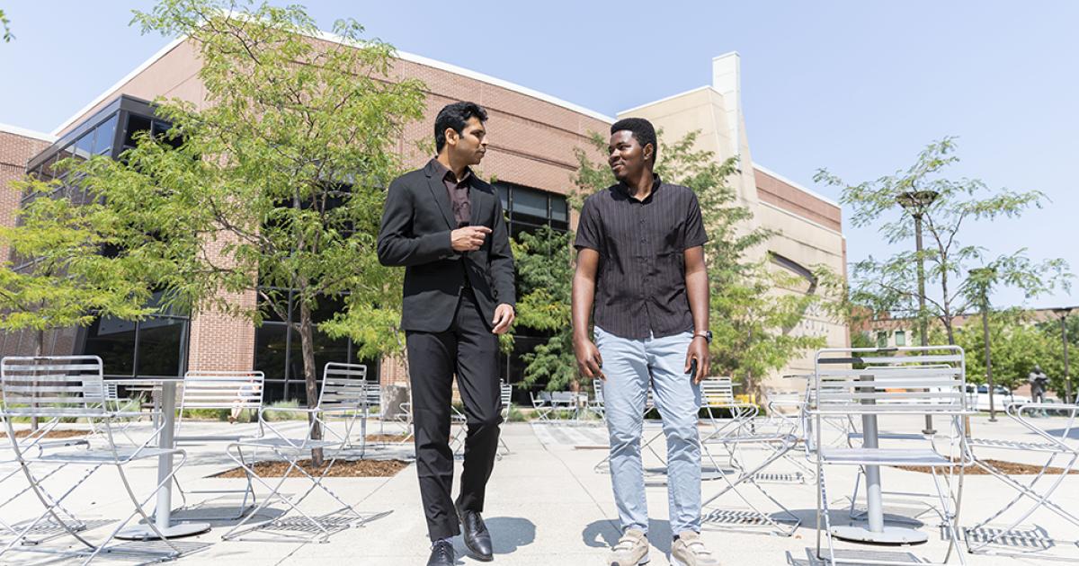 Kushal Ponugoti, left, and JohnPaul Asuai