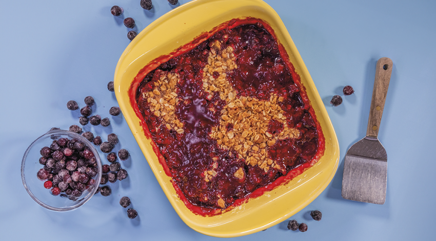 Juneberry Crumble