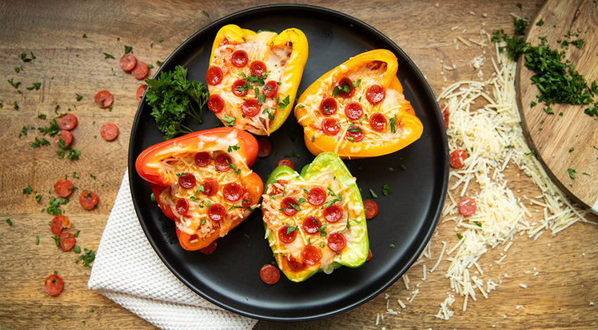 Pepper Pizza Boats