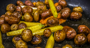 Roasted Baby Potatoes and Carrots